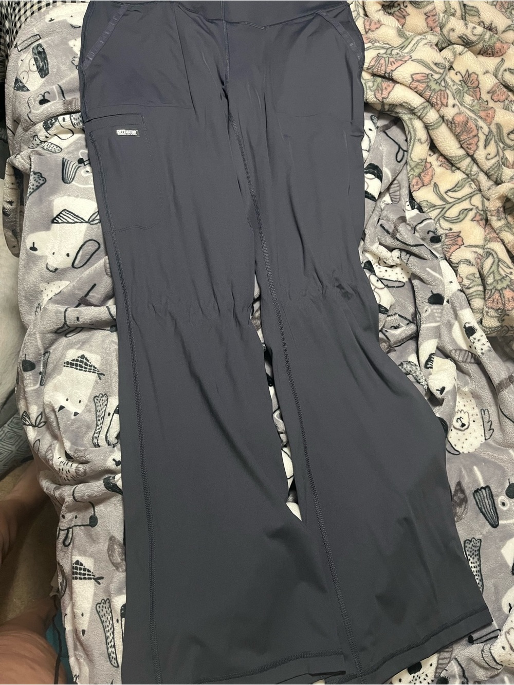 Grey's Anatomy Charcoal Gray Boot Cut Scrub Pants